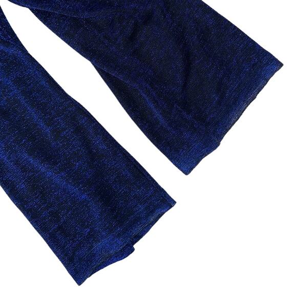 Rachel Zoe Marianne Blue Metallic Wide Leg Sleeveless Jumpsuit Size 2 - Picture 11 of 13